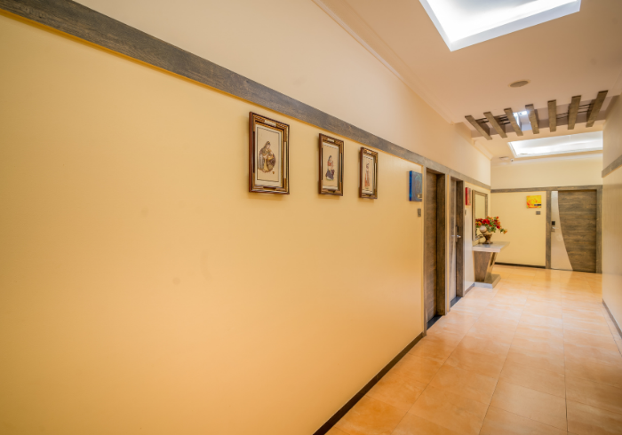 Guest floor corridor