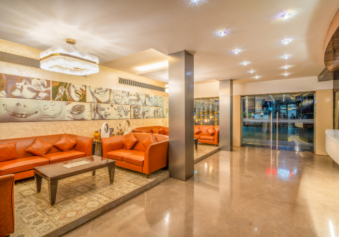 Lobby seating area