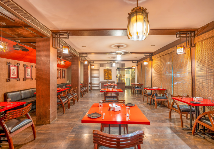 Private dining space at Hotel Varun, top rated hotel in Guna