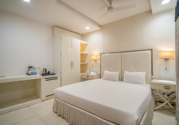 Suite bedroom with king bed