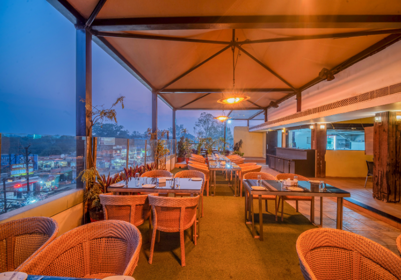 The Terrace Grill under the evening sky